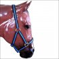 BLUE WEAVER PADDED ADJUSTABLE SNAP HORSE HALTER 1" LARGE HORSE DRAFT