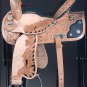 OS203RO 15" HILASON WESTERN LEATHER BARREL RACING TRAIL PLEASURE HORSE SADDLE