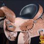 OS203RO 15" HILASON WESTERN LEATHER BARREL RACING TRAIL PLEASURE HORSE SADDLE