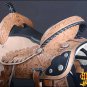 OS203RO 15" HILASON WESTERN LEATHER BARREL RACING TRAIL PLEASURE HORSE SADDLE