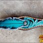 HILASON WESTERN LEATHER HORSE BRIDLE HEADSTALL FEATHER FRINGES TURQUOISE