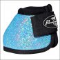 GLITTER TURQUOISE MED PROFESSIONAL CHOICE SECURE FIT OVERREACH HORSE BELL BOOTS