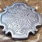 SET OF 4 ANTIQUE SILVER FINISH FLORAL BERRY CONCHOS RHINESTONE HEADSTALL SADDLE