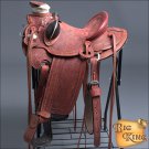 WD005-15" HILASON BIG KING SERIES WESTERN WADE RANCH ROPING COWBOY TRAIL SADDLE