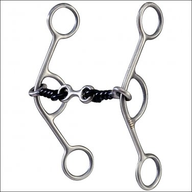 HILASON STAINLESS STEEL SHORT SHANK LIFTER HORSE BIT DOG BONE MOUTH