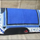 F223 ROYAL BLUE HILASON WESTERN NEW ZEALAND WOOL SADDLE BLANKET HORSE RODEO