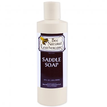 BEE NATURAL LEATHER VINYL CARE DIRT OUT SADDLE SOAP 8OZ