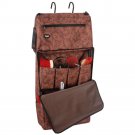 16 X 34 TOUGH 1 PRINT PORTABLE GROOMING CASE ORGANIZER BAG TOOLED LEATHER BROWN