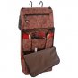 16 X 34 TOUGH 1 PRINT PORTABLE GROOMING CASE ORGANIZER BAG TOOLED LEATHER BROWN