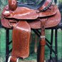OS065MRED 16" HILASON BIG KING WESTERN WADE RANCH ROPING COWBOY HORSE SADDLE