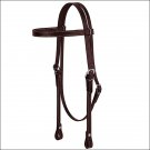 WEAVER LEATHER BROWN WESTERN TACK BRAHMA WEBB BROWBAND HORSE HEADSTALL BRIDLE
