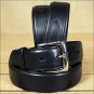 3D 44 x 1 1/2 INCH BLACK MEN'S WESTERN BASIC LEATHER BELT REMOVABLE BUCKLE