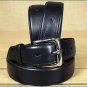 3D 44 x 1 1/2 INCH BLACK MEN'S WESTERN BASIC LEATHER BELT REMOVABLE BUCKLE