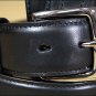 3D 44 x 1 1/2 INCH BLACK MEN'S WESTERN BASIC LEATHER BELT REMOVABLE BUCKLE