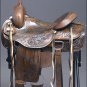 OS712ADB 16" HILASON WESTERN CUTTING CUTTER ROPING RANCH TRAIL COWBOY SADDLE