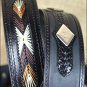 32x1 1/2" 3D BLACK MENS WESTERN FASHION LEATHER BELT REMOVABLE BUCKLE
