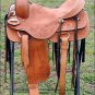 OS712TC 16" HILASON WESTERN CUTTING CUTTER ROPING RANCH TRAIL COWBOY SADDLE