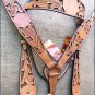 HILASON WESTERN LEATHER HORSE BRIDLE HEADSTALL HAND FLORAL CARVED TAN