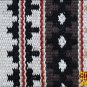 FE353-F HILASON WESTERN NEW ZEALAND WOOL HORSE SADDLE BLANKET OFF WHITE BLACK