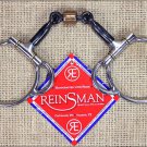 REINSMAN TRAIL DEE 7/16 IN 3 PIECE SMOOTH SWEET IRON SNAFFLE BIT COPPER ROLLER