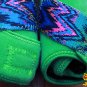 MEDIUM HILASON ZIGZAG LIME HORSE REAR LEG PROTECTION ULTIMATE SPORTS BOOT PAIR