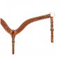 CIRCLE Y 1 3/4" LEATHER TACK FLORAL TOOLED BREAST COLLAR REGULAR OIL