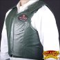PV801F- HILASON LEATHER BAREBACK PRO RODEO BULL RIDING PROTECTIVE VEST - LRG