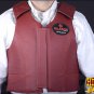 PV111-F HILASON LEATHER BAREBACK PRO RODEO BULL RIDING PROTECTIVE VEST SMALL