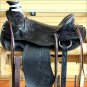 RI116BK-F WESTERN WADE RANCH ROPING COWBOY TRAIL SADDLE 16