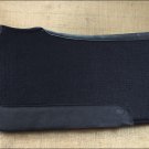 FP600F- HILASON WESTERN WOOL FELT SADDLE PAD HORSE W/ GENUINE WEAR LEATHER BLACK