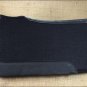 FP600F- HILASON WESTERN WOOL FELT SADDLE PAD HORSE W/ GENUINE WEAR LEATHER BLACK