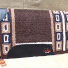FEP305 HILASON WESTERN NEW ZEALAND WOOL HORSE SADDLE BLANKET BROWN