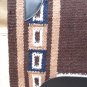FEP305 HILASON WESTERN NEW ZEALAND WOOL HORSE SADDLE BLANKET BROWN