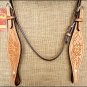 NEW HILASON WESTERN HAND TOOL LEATHER HORSE BRIDLE HEADSTALL TAN