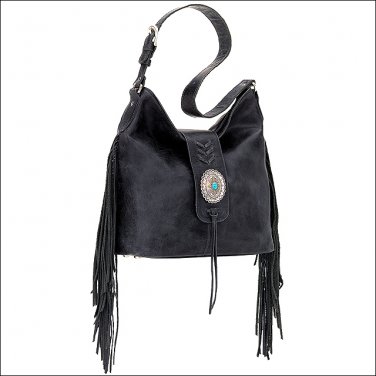 AMERICAN WEST LEATHER SEMINOLE LADIES SOFT SLOUCH SHOULDER HAND BAG PURSE