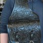 BH102BKSHL-F HILASON WESTERN LEATHER SADDLE SHOULDER BAG
