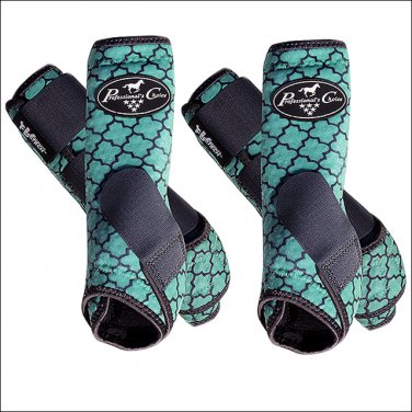 MED PROFESSIONAL CHOICE SPORTS MEDICINE HORSE BOOTS MINT LATTICE 4 PACK