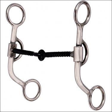 HILASON STAINLESS STEEL TRAINING HORSE BIT STEEL WOOD SCREW SNAFFLE MOUTH