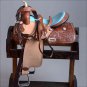 FI120F- WESTERN BARREL RACING TRAIL SADDLE 15 WITH BRIDLE BREAST COLLAR SET
