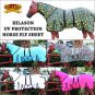 HILASON UV PROTECTION AIRFLOW MESH HORSE FLY SHEET W/ NECK COVER & BELLY WRAP