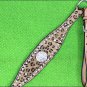HILASON WESTERN LEATHER HORSE BREAST COLLAR LEOPARD BLING AB STONE CONCHO