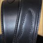 3D 54 x 1 1/2 INCH BLACK MEN'S WESTERN BASIC LEATHER BELT REMOVABLE BUCKLE