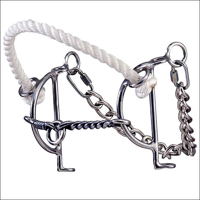HILASON STAINLESS STEEL SLIDING GAG HORSE BIT SWEET IRON TWISTED WIRE MOUTH