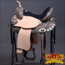 TO104DBRO-F HILASON TREELESS WESTERN BARREL RACING TRAIL PLEASURE SADDLE 14"