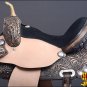 TO104DBRO-F HILASON TREELESS WESTERN BARREL RACING TRAIL PLEASURE SADDLE 14"