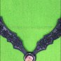 NEW HILASON WESTERN LEATHER HORSE BREAST COLLAR BLACK HAND CARVED