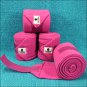 4-1/2X 9FT. CLASSIC EQUINE TACK HORSE FLEECE POLO LEG WRAPS SET OF FOUR