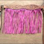 HILASON WESTERN LEATHER HORSE BRIDLE HEADSTALL BREAST COLLAR TAN W/ PINK FRINGES