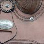 OS053V1-F HILASON BIG KING WESTERN WADE RANCH ROPING COWBOY TRAIL SADDLE 16"