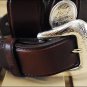 BROWN TONY LAMA CUTTING CHAMP SCALLOP WESTERN FORMAL CASUAL COWBOY LEATHER BELT